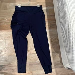 Womens rib banned high waisted jogger jaanuu